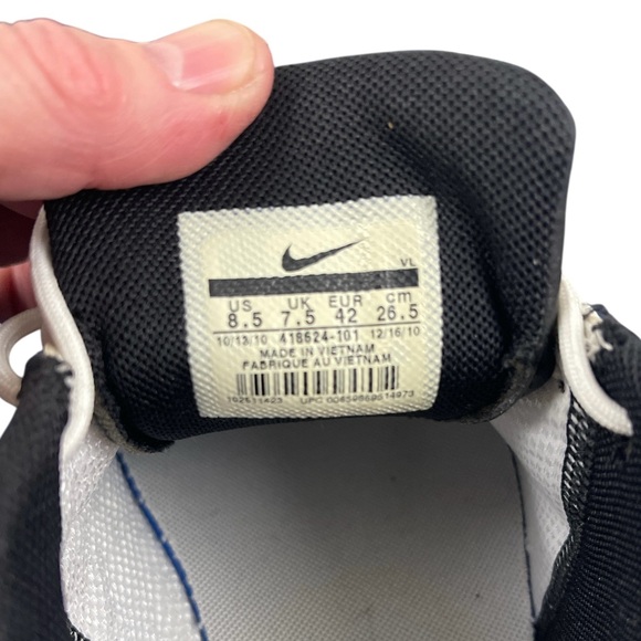 Nike Heritage Golf Spike Shoes White Black 418624-101 Men’s Size US 8.5 NWOB - Picture 6 of 6